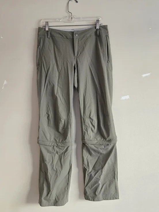 Rei Womens Nylon Convertible Capri Pants Size 6 Olive - Picture 9 of 16
